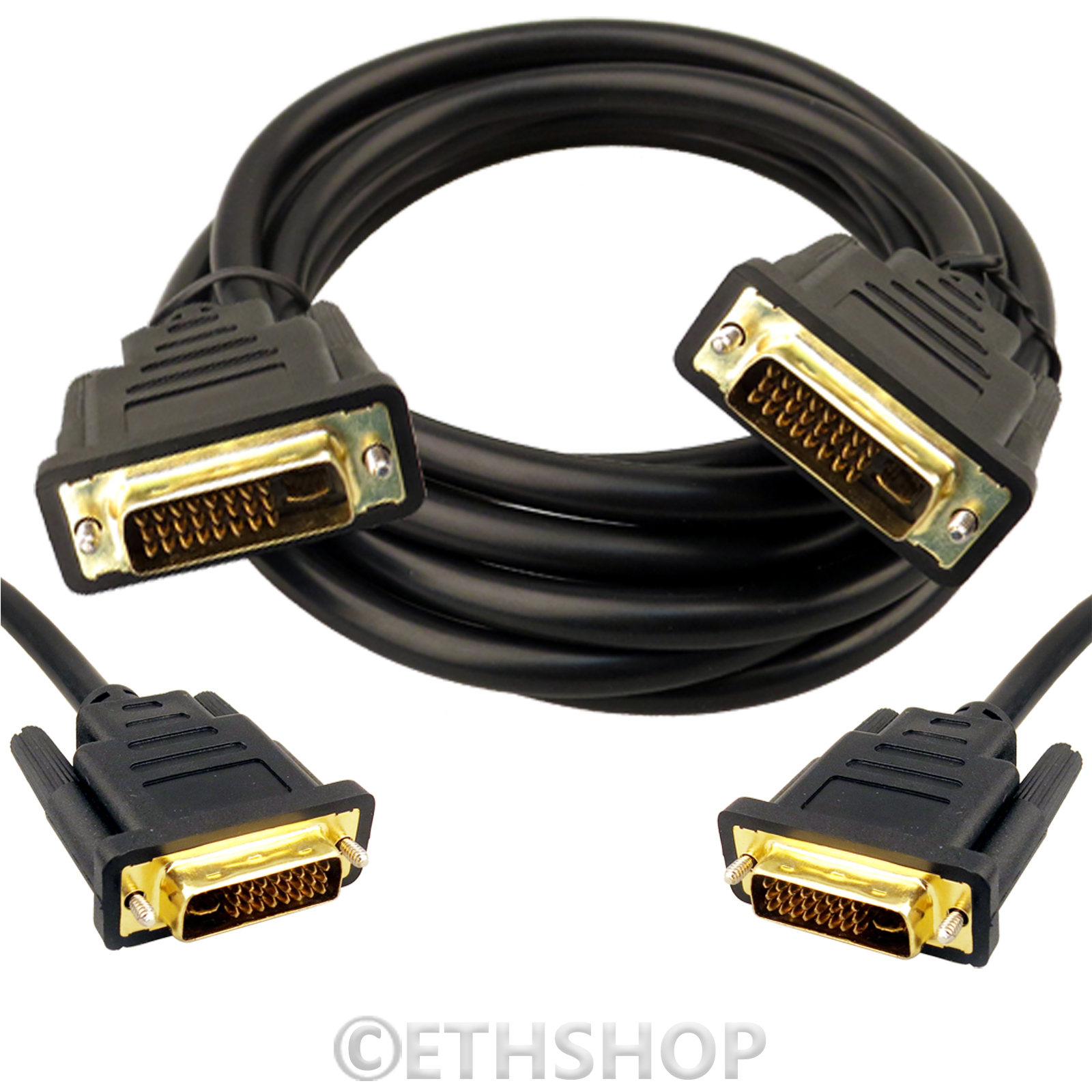 Mini HDMI DVI-D VGA to Displayport 3 RCA AV Audio Video Cable 1M 1.5M