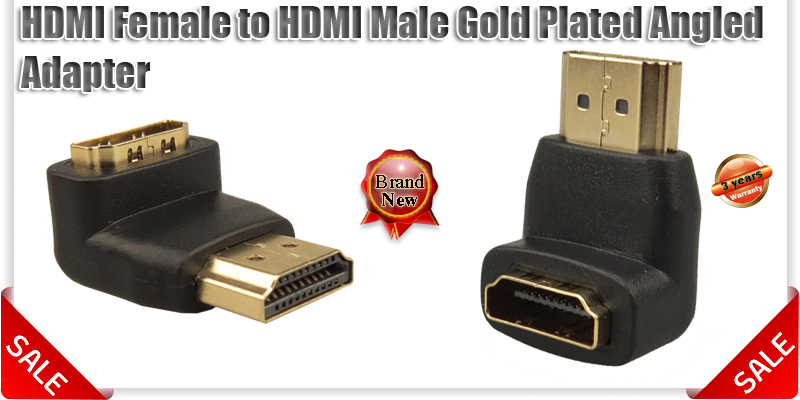 HDMI 90 Degree Right Angle V1 4 Cable Extender Adapter