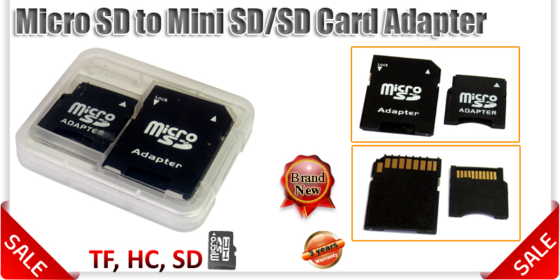 Mini Micro SD SDHC Pro Duo Memory Card Slot Case Cover Adapter 2GB 4GB 8GB 16GB
